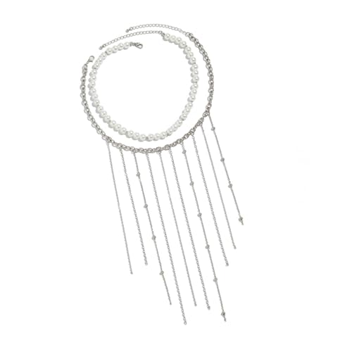 SUMMITDRAGON Verstellbare Kettenquasten Halskette Für Frauen Stilvoller Eleganz Leichtes Design Perfekt Für Lässige Oder Formelle Anlässe Stilvoller Alltags Halskette von SUMMITDRAGON