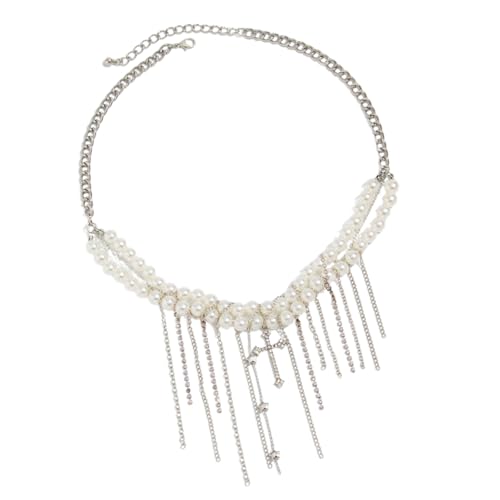 SUMMITDRAGON Verstellbare Kettenquasten Halskette Für Frauen Stilvoller Eleganz Leichtes Design Perfekt Für Lässige Oder Formelle Anlässe Stilvoller Alltags Halskette von SUMMITDRAGON