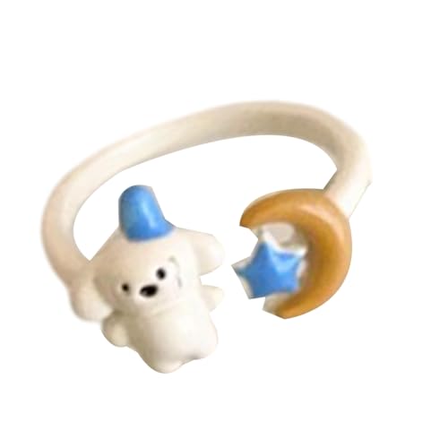 SUMMITDRAGON Verstellbare Öffnung Cartoon Hund Katzen Ringe Set Einzigartige Tierschmuck Geschenke Dekoration Für Trendige Frauen Männer Freizeitkleidung Verstellbare Fingerringe SUMMITDRAGON Verstellbare Öffnung Cartoon Hund Katzen Ringe Set Einzigartige Tierschmuck Geschenke Dekoration Für Trendige Frauen Männer Freizeitkleidung Verstellbare Fingerringe von SUMMITDRAGON