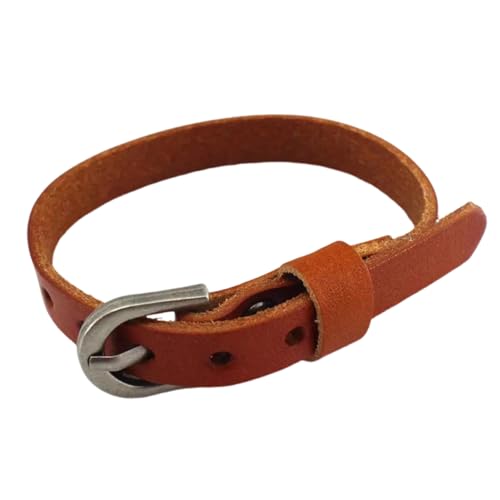 SUMMITDRAGON Weiches Ledergurt Armband Elegantes Handgelenk Schmuck Leder Armband Alltag Kleidung Geeignet Für Verschiedene Anlass Gurt Handgelenkschmuck Schmuck von SUMMITDRAGON