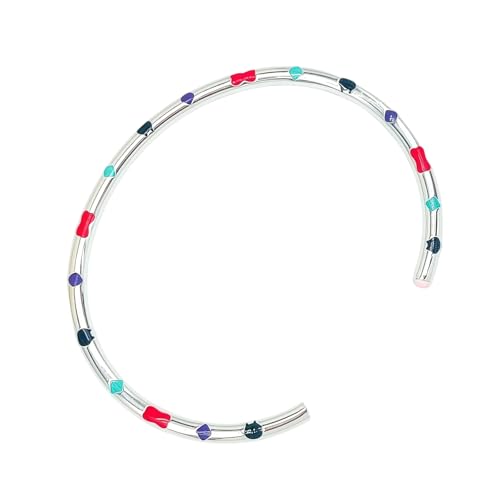 SUMMITDRAGON Zeitgenössisches Tropf Design Offenes Armband Einstellbares Kupfer Armreifen Stylish Handgelenk Accessoire Für Trendige Outfits Leichtes Halb Offenes Handgelenk Accessoire von SUMMITDRAGON