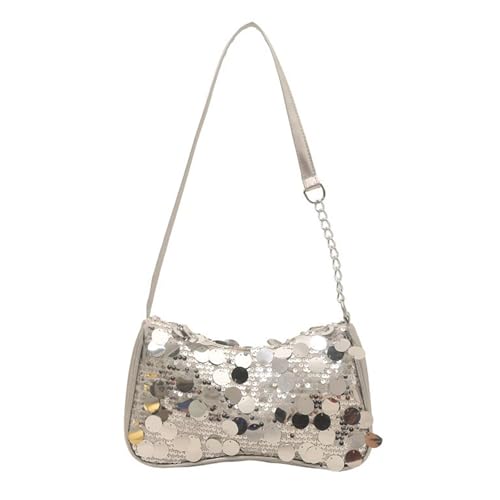 Stilvolle Glitzernde Achselbeutel Bequemer Kettengurt Leichte Schultertasche Mode Abend Geldbörsen Für Frauen Funkelnder Schulter Unterarm von SUMMITDRAGON
