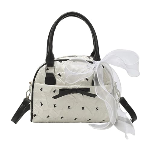Stylish Ribbon Bows Drucken Geldbeutel Handheld Schulter Crossbody Bag Leichte Polyester Handtasche Bedruckte Frauen Crossbody Tasche von SUMMITDRAGON