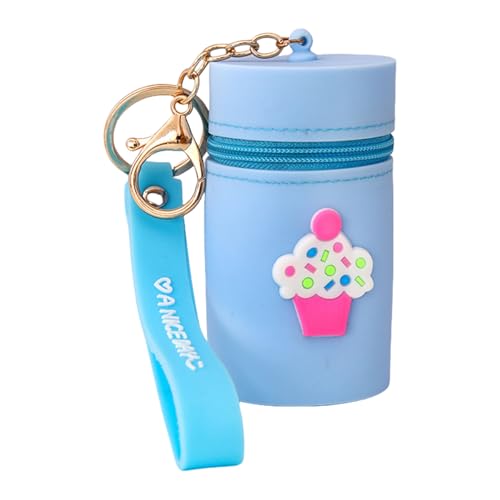 Tragbare Silikonmünzenbeutel Mit Schlüsselbund Cartoon Lippenstift Hülle Wechselhaltertasche Für Frauen Und Mädchen Schlüsselbund Brieftasche Tragbare Silikonmünzenbeutel Mit Schlüsselbund Cartoon Lippenstift Hülle Wechselhaltertasche Für Frauen Und Mädchen Schlüsselbund Brieftasche von SUMMITDRAGON