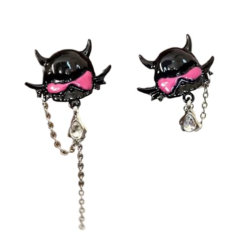 Trendy Einstellbare Länge Teufel Anhänger Ohrringe Stylish Mode Schmuck Accessoire Für Frauen Täglich Gebrauch Casual Wear Mode Ohrringe von SUMMITDRAGON