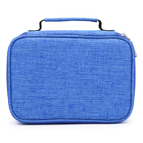 SUMTree Federmäppchen, 72 Fächer, multifunktional, für Bleistifte, für Schule und Büro, Blau, blau, Fashion von SUMTree