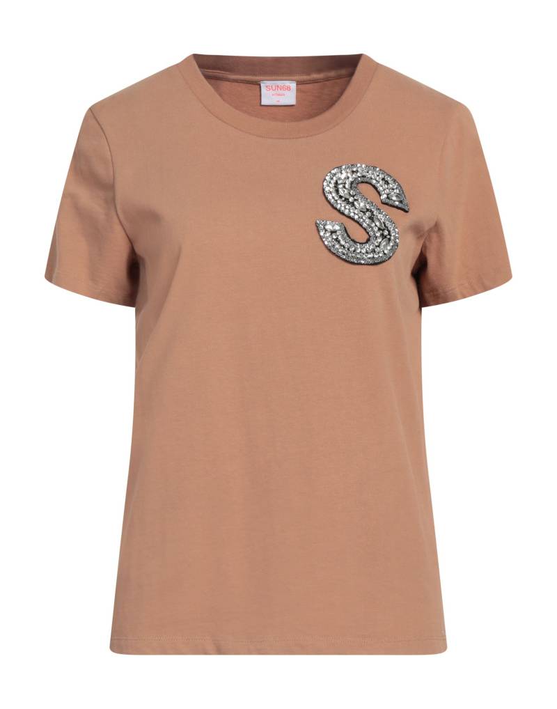 SUN 68 T-shirts Damen Braun von SUN 68