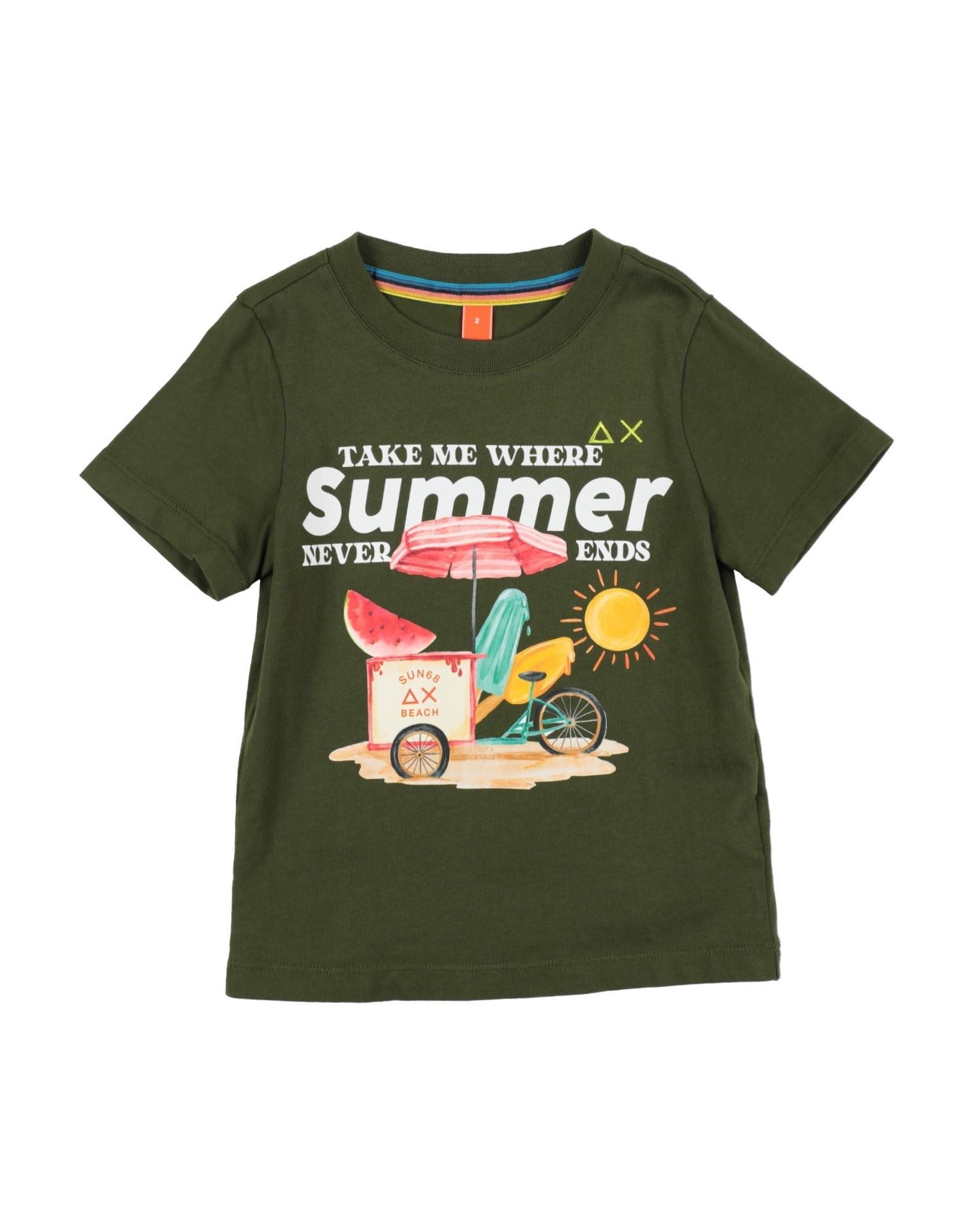 SUN 68 T-shirts Kinder Militärgrün von SUN 68