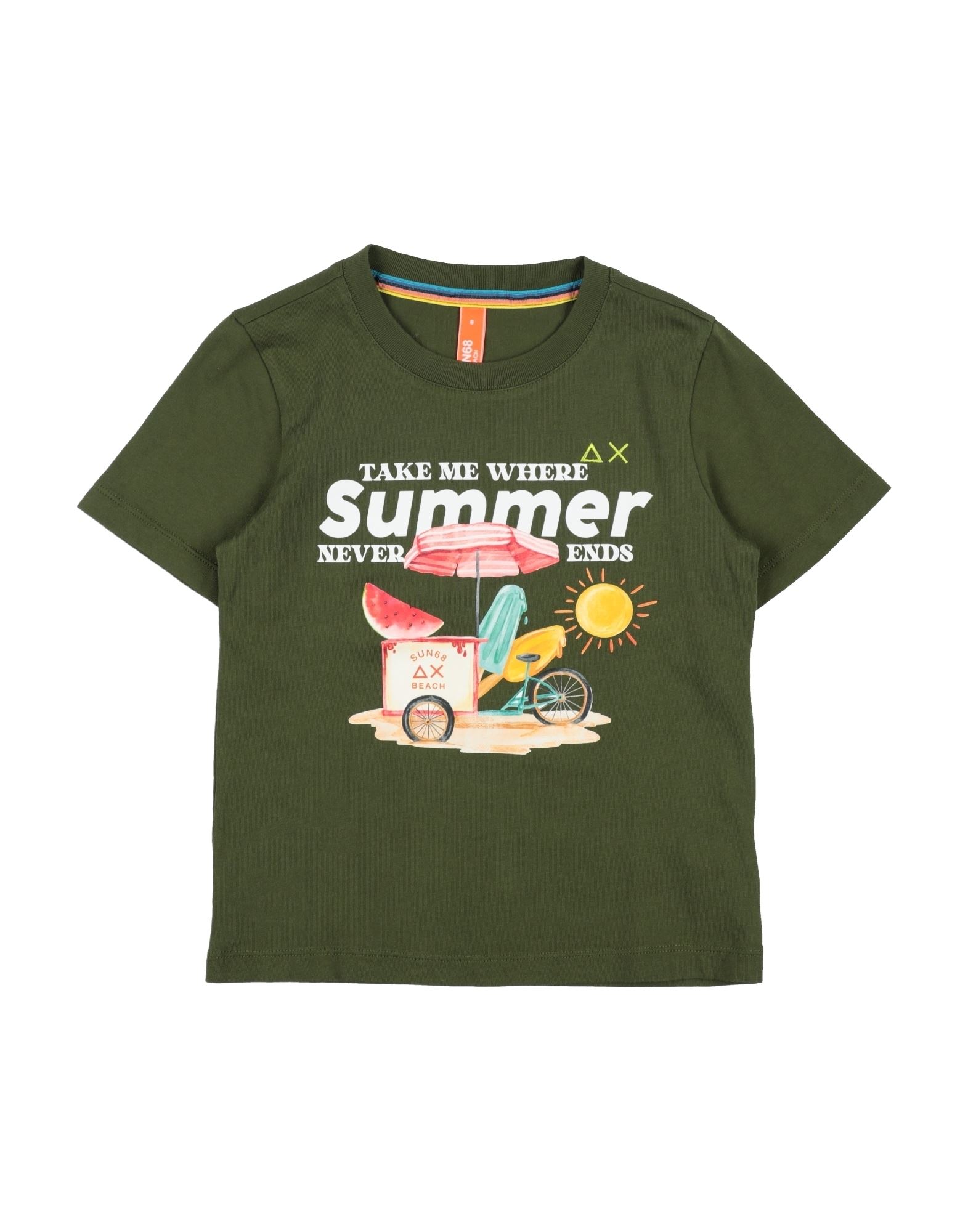 SUN 68 T-shirts Kinder Militärgrün von SUN 68