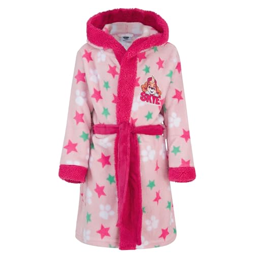 Paw Patrol Bademantel für Mädchen - Skye Motiv, Morgenmantel mit Kapuze (DE/NL/SE/PL, Numerisch, 104, Regular, Rosa) von SUN CITY