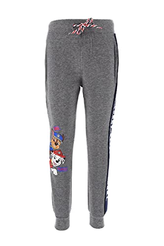 Paw Patrol Jungen Jogginghose, Baumwolle, bequem, mit Kordel, Chase und Marshall Motiv Trainingshose Sweathose (DE/NL/SE/PL, Numerisch, 104, Regular, Grau) von SUN CITY