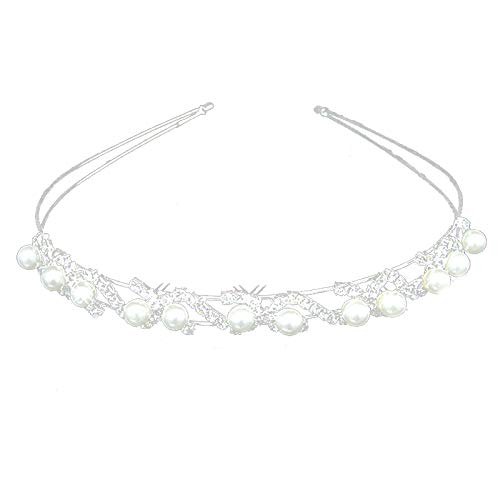 SUN-K Damen Braut Hochzeit Diamante Strass Perlen Haarspange Kamm von SUN-K