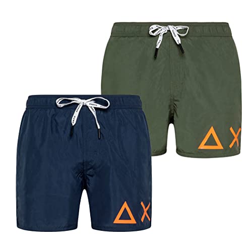 SUN 68 Herrenkostüm H19102 19 BADEHOSE SOLID BIG LOGO L Militare von SUN68