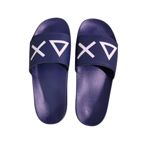 SUN68 Herren Slippers Logo Sandal, Navy Blue, 42 EU von SUN68