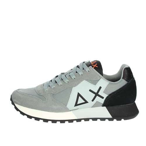 SUN68 Herren Jaki Solid Sneaker, Grau Schwarz, 43 EU von SUN68
