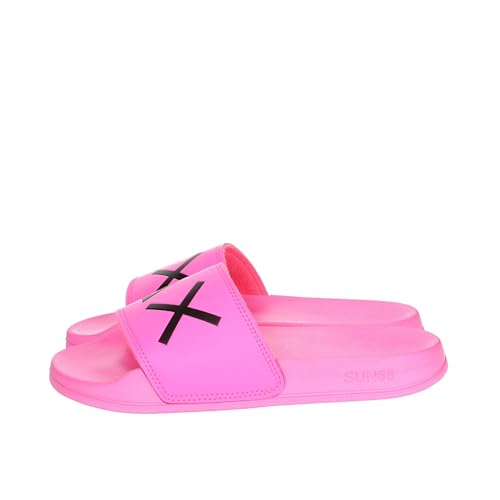Slippers logo Sun68 fuxia fluo donna DS24SU14 X34203 39 von SUN68