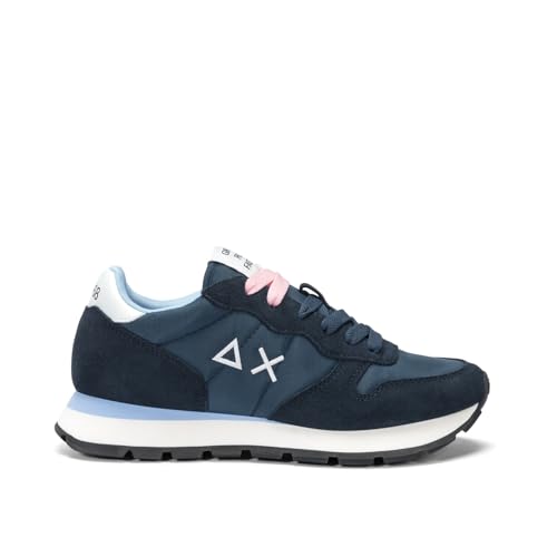 SUN68 Unisex Ally SOLID Nylon Sneaker, Navy Blue, 36 EU von SUN68