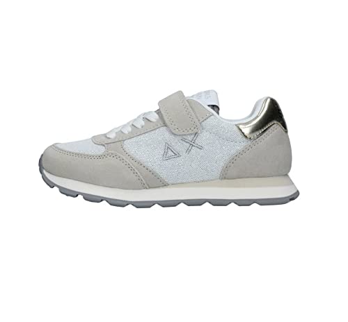 SUN68 Sneaker Girl's Ally Glitter Textile Pelle/Nylon Bianco ZS23SU13 Z33403K 32 von SUN68