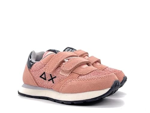 SUN68 - Sneakers bambina rosa Ally glitter doppio strappo - 28 von SUN68