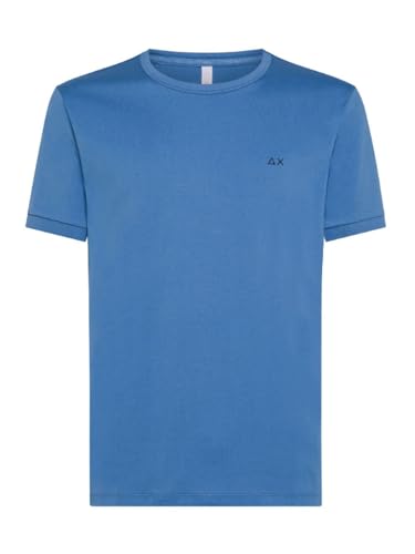 Sun68 - T-shirt Round Solid Avio T34129 von SUN68