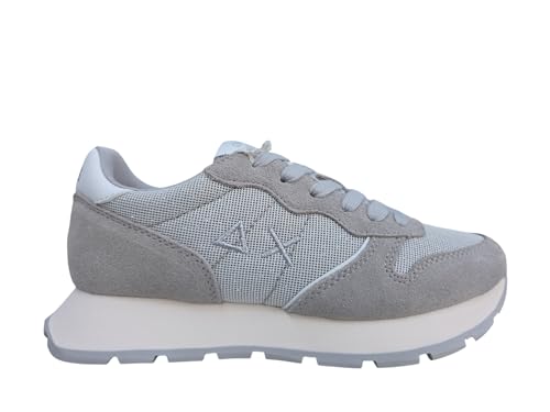 SUN68 Unisex Ally Glitter Textile Sneaker, Argento, 39 EU von SUN68