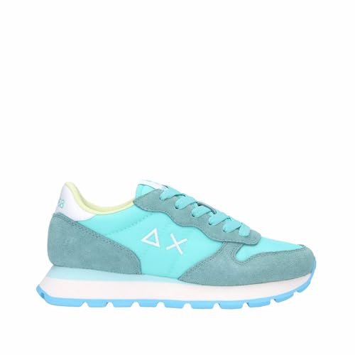 SUN68 Unisex Ally SOLID Nylon Sneaker, Acqua, 38 EU von SUN68