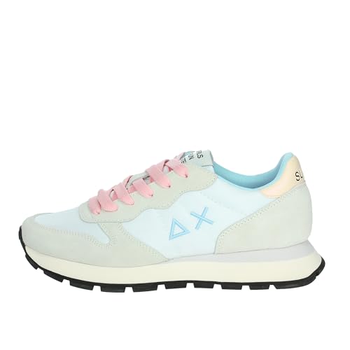 SUN68 Unisex Ally SOLID Nylon Sneaker, Bianco, 39 EU von SUN68