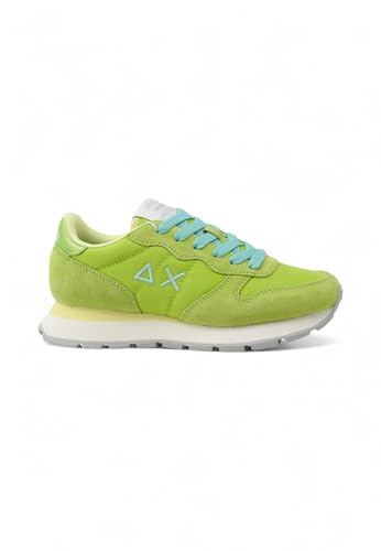 SUN68 Unisex Ally SOLID Nylon Sneaker, Lime, 38 EU von SUN68