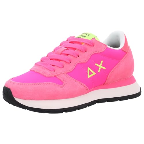 SUN68 Unisex Ally SOLID Nylon Sneaker, Fuxia Fluo, 36 EU von SUN68