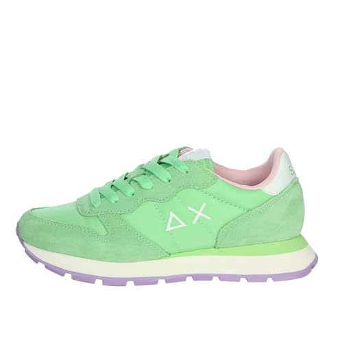 SUN68 Unisex Ally SOLID Nylon Sneaker, Verde Menta, 38 EU von SUN68