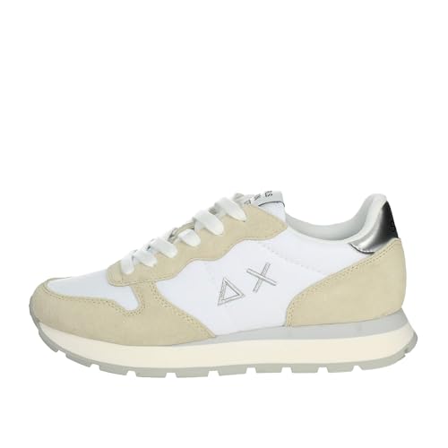 Sneaker running Sun68 Ally gold silver in suede/ tessuto bianco panna donna DS24SU03 Z34202 36 von SUN68