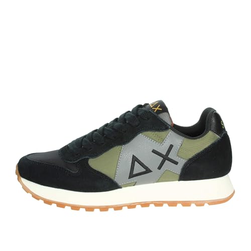 SUN68 Herren Jaki Bicolor Sneaker, Schwarz Grün Grau, 41 EU von SUN68
