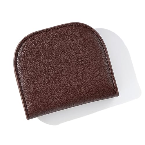 SUNAVY Kleine Geldbörse Damen Viele Fächer Portemonnaie Damen Klein und im Kurzformat Kleiner Geldbeutel Damen Elegante und Süße Brieftasche Damen mit Münzfach (Kaffee) von SUNAVY