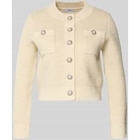 SUNCOO PARIS Strickjacke mit Knopfleiste Modell 'GABOR' in Offwhite, Größe S von SUNCOO PARIS