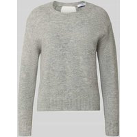 SUNCOO PARIS Strickpullover mit Rundhalsausschnitt Modell 'PLAMEDI' in Hellgrau, Größe S von SUNCOO PARIS