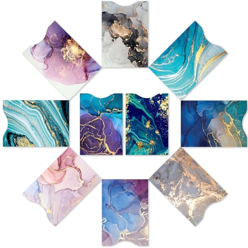 sundee RFID-blockierende Kreditkartenschutzhüllen – 10 Stück kontaktlose Kartensicherheitshüllen – verhindern Identitätsdiebstahl für Karten – schlankes Design für Geldbörsen/Geldbörsen, 10 x von SUNDEE