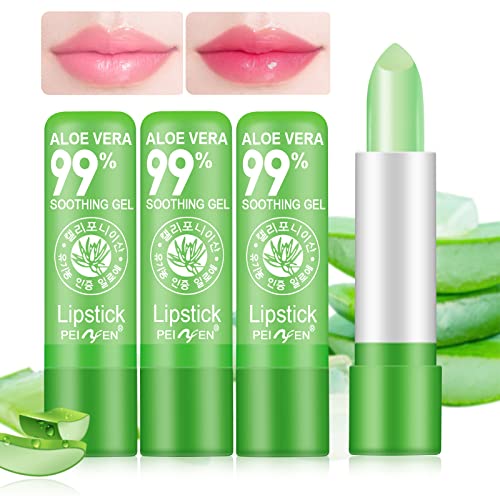 Aloe Vera Lippenstift, Magic Temperature Color Change Lipstick Lip Blam, Long Lasting Nutritious Lips Make-up Aloe Vera Lip Gloss Set Aloe Vera Lippenstift, Magic Temperature Color Change Lipstick Lip Blam, Long Lasting Nutritious Lips Make-up Aloe Vera Lip Gloss Set von SUNDEER
