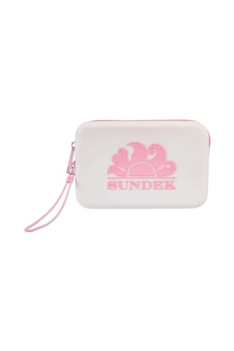 SUNDEK Clutch Small NECESSAIRE AW748ABSL100 Damen PVC weißEinheitsgröße von SUNDEK