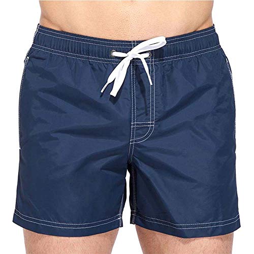 SUNDEK Herren Classic 14 Inch Elastic Waist Swim Short Boardshorts, 00724-Navy 24, L von SUNDEK