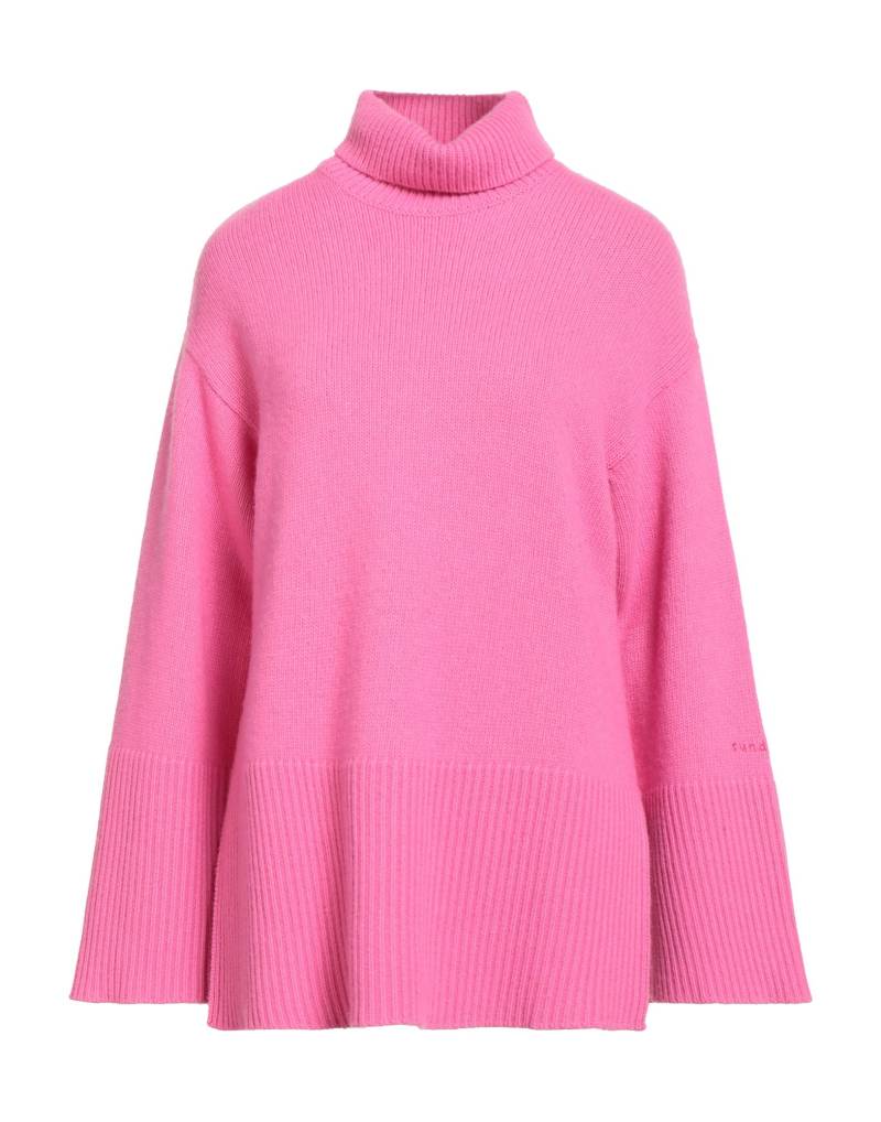SUNDEK Rollkragenpullover Damen Fuchsia von SUNDEK