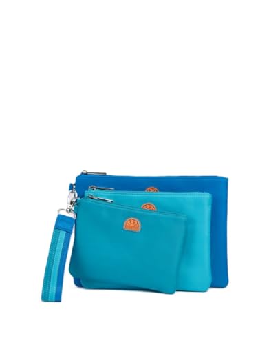 Sundek Pochette AM083ABPY800 HAN CLUTCH BAG A7402 Azzurro Azzurro/TU von SUNDEK