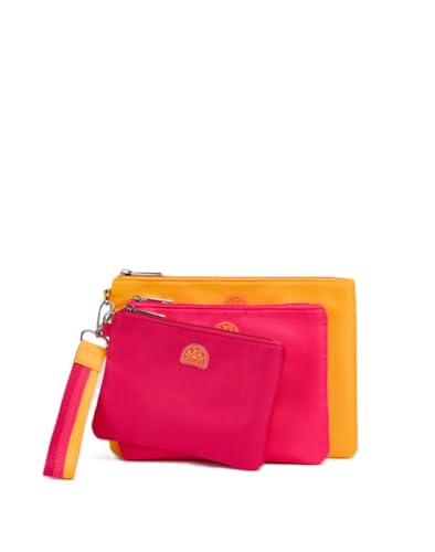 Sundek Pochette AM083ABPY800 HAN CLUTCH BAG A7102 Fuxia Arancio Fucsia Arancione /TU von SUNDEK