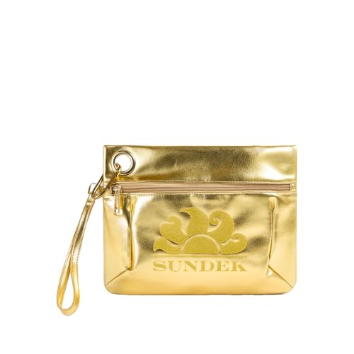 Sundek Pochette AW416ABPU7LA LAMINATED CLUT A75LA Oro Oro/TU von SUNDEK