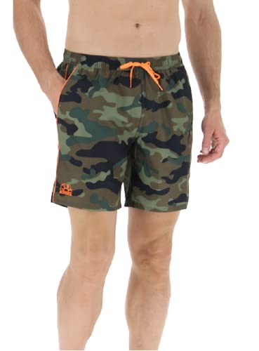Sundek Uomo Costume Short M420BDP0153 50153 Deep Forest Arancio Fluo XXL/Camouflage arancio fluo von SUNDEK