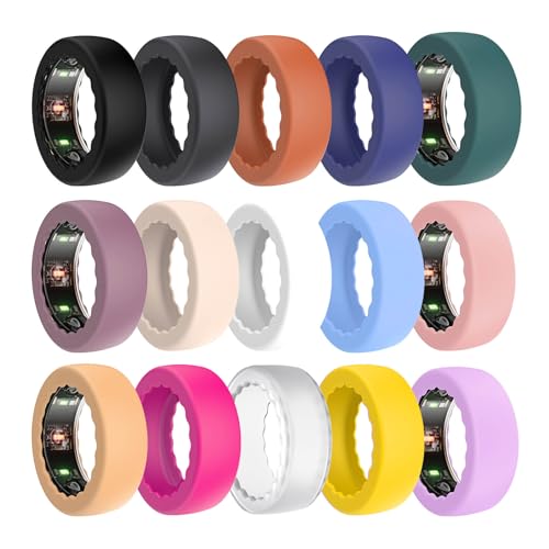 SUNDO Schutzhülle kompatibel mit Oura Ring Gen 4/Gen 3/Samsung Galaxy/RingConn/Ultrahuman, kratzfestes, elastisches Silikon-Schutzzubehör für Männer und Frauen, Training, Fitnessstudio SUNDO Schutzhülle kompatibel mit Oura Ring Gen 4/Gen 3/Samsung Galaxy/RingConn/Ultrahuman, kratzfestes, elastisches Silikon-Schutzzubehör für Männer und Frauen, Training, Fitnessstudio von SUNDO