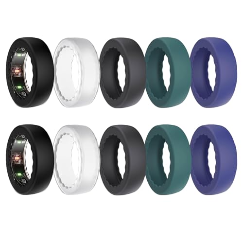 SUNDO Schutzhülle kompatibel mit Oura Ring Gen 4/Gen 3/Samsung Galaxy/RingConn/Ultrahuman, kratzfestes, elastisches Silikon-Schutzzubehör für Männer und Frauen, Training, Fitnessstudio SUNDO Schutzhülle kompatibel mit Oura Ring Gen 4/Gen 3/Samsung Galaxy/RingConn/Ultrahuman, kratzfestes, elastisches Silikon-Schutzzubehör für Männer und Frauen, Training, Fitnessstudio von SUNDO