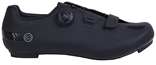 SUNDRIED Rennradschuhe Unisex Herren- und Damenfahrradschuhe für den Rennradsport (44, Schwarz) von SUNDRIED