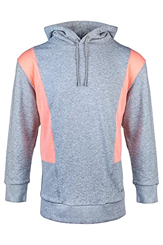 SUNDRIED zweifarbiges übergroßes Gym Sweatshirt für Damen Loungewear Pullover Hoodie (S, Grau) von SUNDRIED