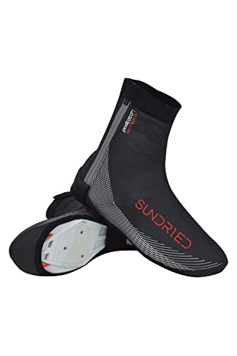 Sundried Fahrrad-Überschuhe, ideal für den Winter, Sommer, wasserabweisend, Überschuhe für Rennrad, MTB, Mountainbike, Radfahren, Zubehör, Schwarz , 3X-Large von SUNDRIED