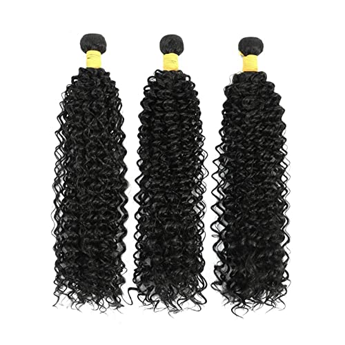 Haarverlängerung Menschliches Haar Bündel for schwarze Frauen 1/3pcs Indian Kinky Curly Human Hair Bündel unverarbeitete Remy Haarwebende Haarverlängerungen natürliche Farbe Haarbündel | Braiding Haar von SUNESA